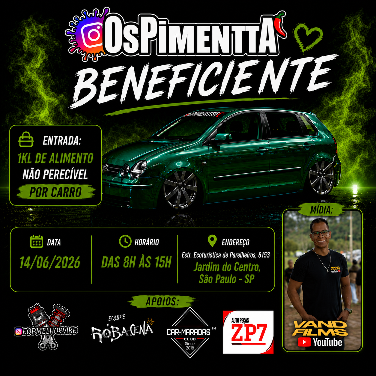 Evento Beneficente Os Pimenta